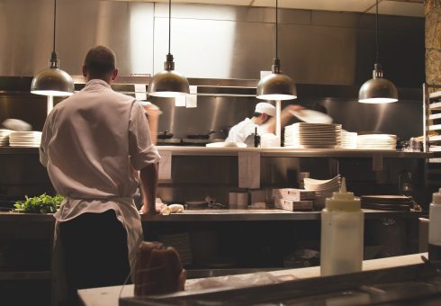 Dark kitchen